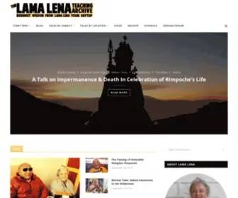 Lamalenateachings.com(Lama Lena Teachings) Screenshot