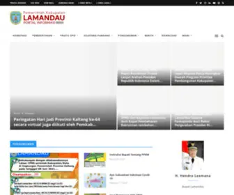 Lamandaukab.go.id(Portal Informasi Pemerintah Kabupaten Lamandau) Screenshot