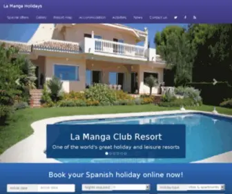 Lamangaspain.com(La Manga Club in La Manga Spain) Screenshot