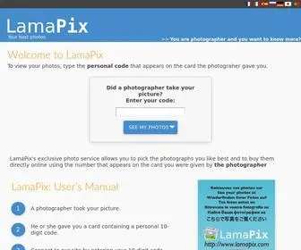 Lamapix.com(Bienvenue) Screenshot