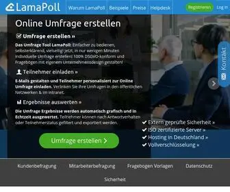 Lamapoll.de(Sichere Online Umfrage & Fragebogen erstellen) Screenshot