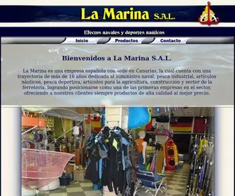 Lamarinatenerife.es(La Marina) Screenshot