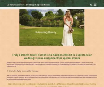 Lamariposaresort.com(Weddings &amp; Special Events) Screenshot