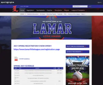 Lamarlittleleague.com(Lamar Little League) Screenshot