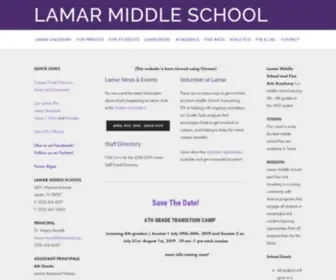 Lamarmiddleschool.org(Lamar Middle School and Fine Arts Academy) Screenshot
