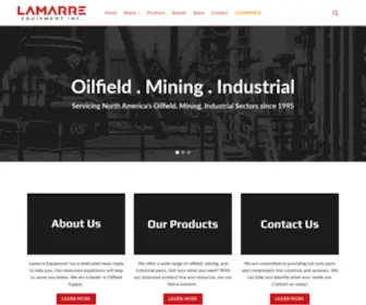 Lamarreequipment.com(Lamarre Equipment Inc) Screenshot