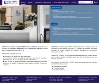 Lamartineconseil.com(Cabinet d'Avocats Lamartine Conseil à Paris) Screenshot