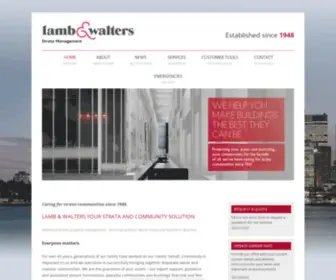 Lambandwalters.com.au(Sydney Strata Management) Screenshot