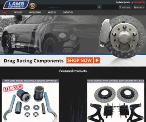 Lambcomponents.com(Drag Racing Specialists) Screenshot