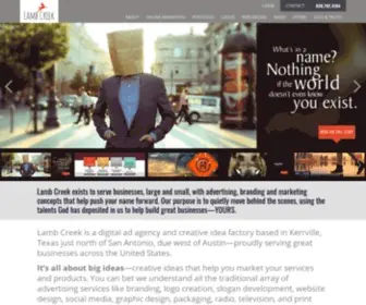 Lambcreek.com(Lamb Creek Marketing & Advertising) Screenshot