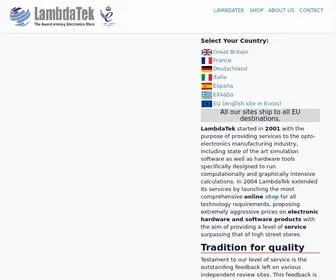 Lambda-Tek.com(LambdaTek Shop) Screenshot