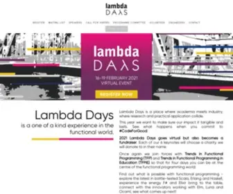 Lambdadays.org(Functional programming) Screenshot