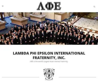 Lambdaphiepsilon.com(Lambda Phi Epsilon) Screenshot