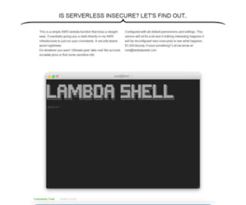 Lambdashell.com(Lambdashell) Screenshot