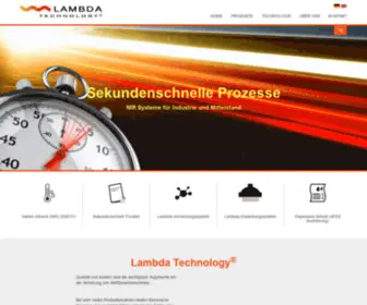 Lambdatechnology.com(Lambda Technology GmbH) Screenshot