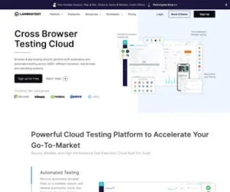 Lambdatest.com(Next-Generation Mobile Apps and Cross Browser Testing Cloud) Screenshot