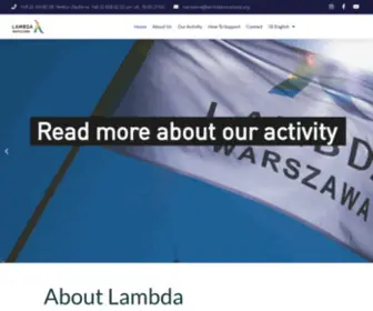 Lambdawarszawa.org(Lambda Warszawa pomaga osobom LGBTI) Screenshot