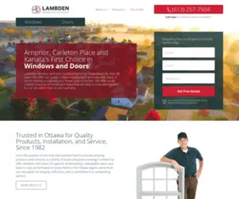 Lambden.com(Ottawa West's Window and Door Company) Screenshot