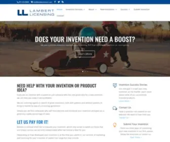 Lambertinvent.com(Licensing agents offering invention marketing help to inventors with new invention ideas) Screenshot