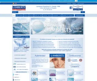 Lambertsusa.com(Página Oficial del Auténtico Producto LAMBERTS®) Screenshot