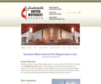 Lambertvilleumc.org(Lambertville United Methodist Church) Screenshot