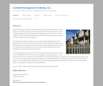 Lambethmanagement.com(Lambeth Management & Realty) Screenshot