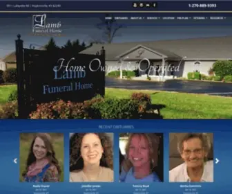 Lambfuneralhome.com(Lamb Funeral Home) Screenshot