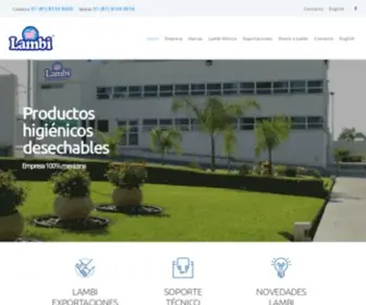 Lambi.com.mx(Productos higiénicos desechables) Screenshot