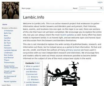 Lambic.info(Lambic info) Screenshot