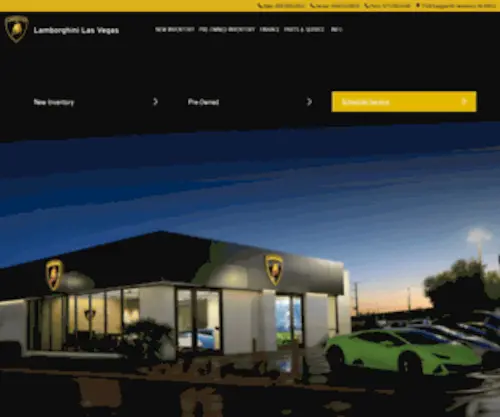 Lamborghinilasvegas.com Screenshot