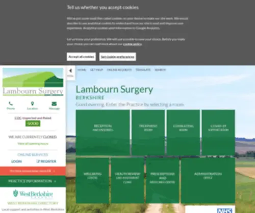 Lambournsurgery.co.uk(Lambourn Surgery in Berkshire. Book Appointments) Screenshot