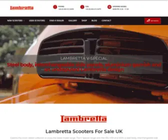 Lambrettauk.co.uk(Lambretta Motorcycles & Scooters) Screenshot