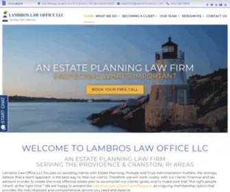 Lambroslawllc.com(Lambros Law) Screenshot