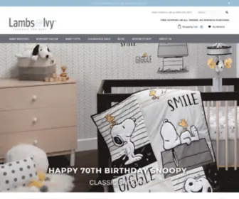 Lambsandivy.com(Baby Bedding) Screenshot