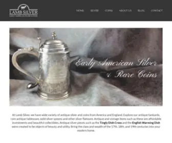 Lambsilver.com(Shop Early American Silver & Rare Coins) Screenshot