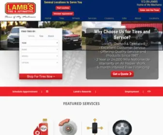 Lambstire.com(Lamb’s Tire and Automotive) Screenshot