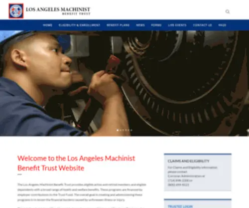 Lambt.org(Los Angeles Machinist Benefit Trust) Screenshot