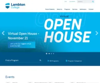 Lambton.on.ca(Lambton College) Screenshot