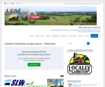 Lambtonfederation.ca(Lambton Federation of Agriculture) Screenshot