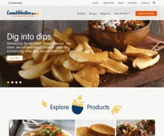 Lambweston.com(Premier Potato Company) Screenshot