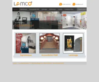 Lamco.fr(Fabrique et pose la signalétique) Screenshot