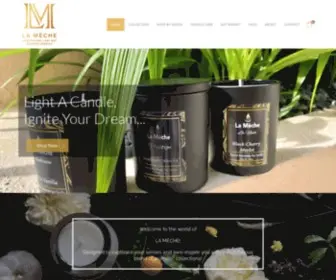 Lamechecandles.com(Anything but simple •Handmade scented candles/ Bougie parfumée/soy wax candles) Screenshot