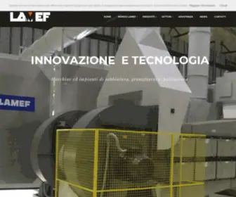 Lamef.it(Sabbiatrici Granigliatrici Pallinatrici Produzione Commercio Ricondizionamento) Screenshot