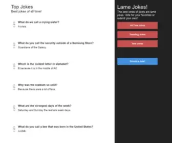 Lamejokes.org(Lame Jokes) Screenshot