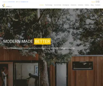 Lamelli.net(Custom Prefab Homes/ Modern Design/ Advanced Technology) Screenshot