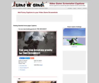 Lameorgame.com(Lame or Game Screenshot Captions fun) Screenshot