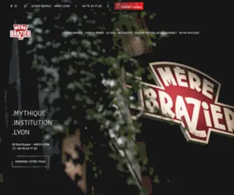Lamerebrazier.com(Découvrez le restaurant) Screenshot
