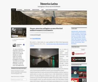 Lamericalatina.net(L'America Latina) Screenshot