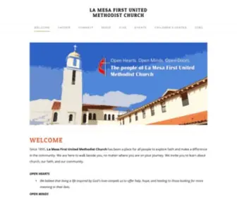 Lamesaumc.com(LA MESA FIRST UNITED METHODIST CHURCH) Screenshot