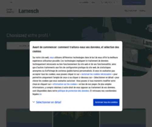 Lamesch-Prezero.lu(Services pour les communes) Screenshot